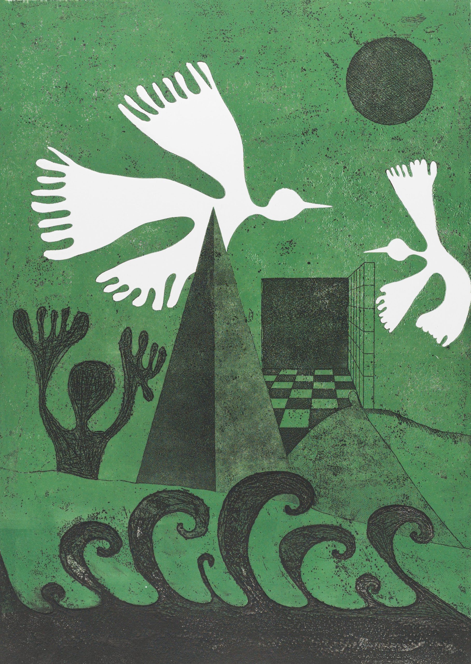 Deux oiseaux blancs by Daniel Argimón