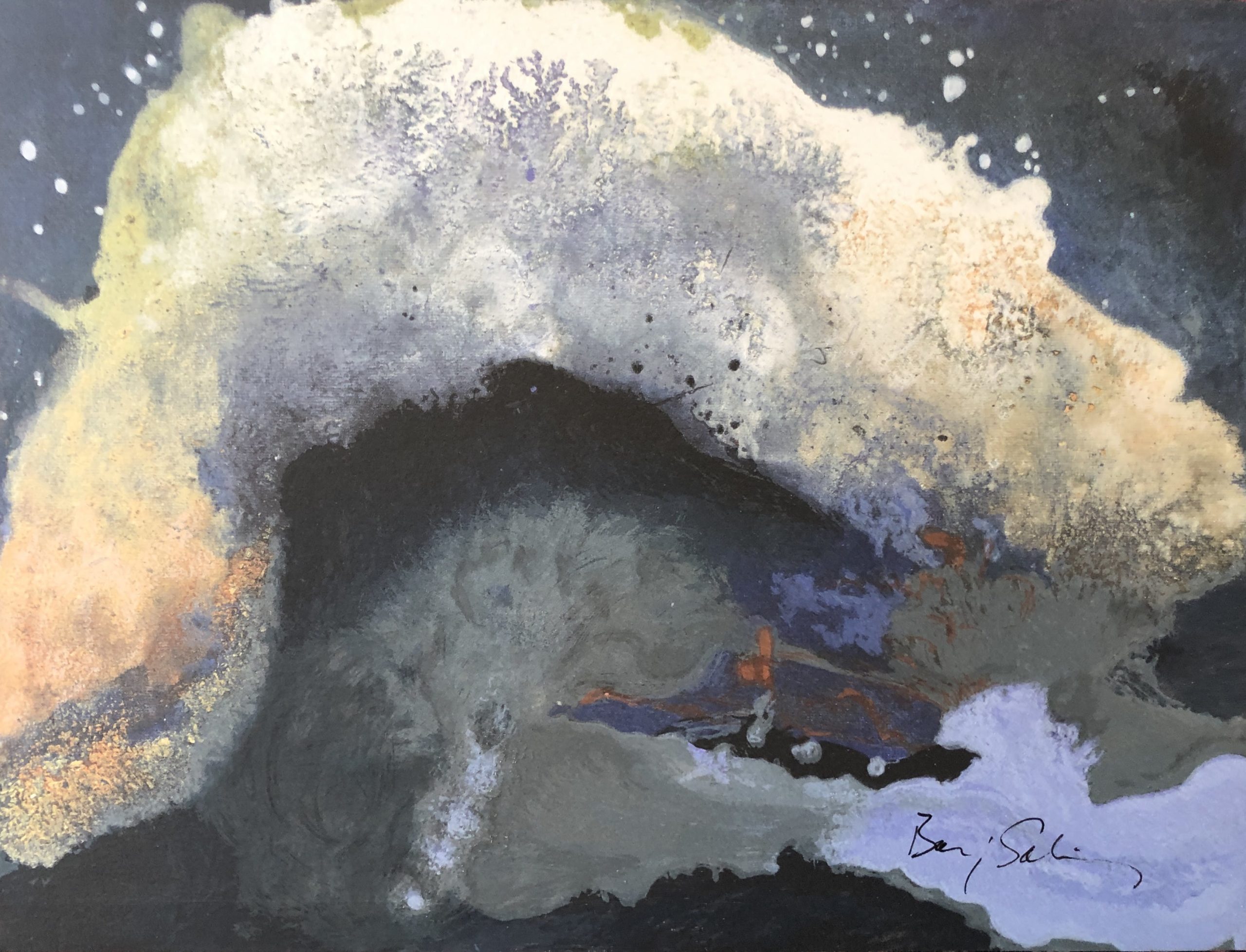 El alba cuajada derramada by Baruj Salinas