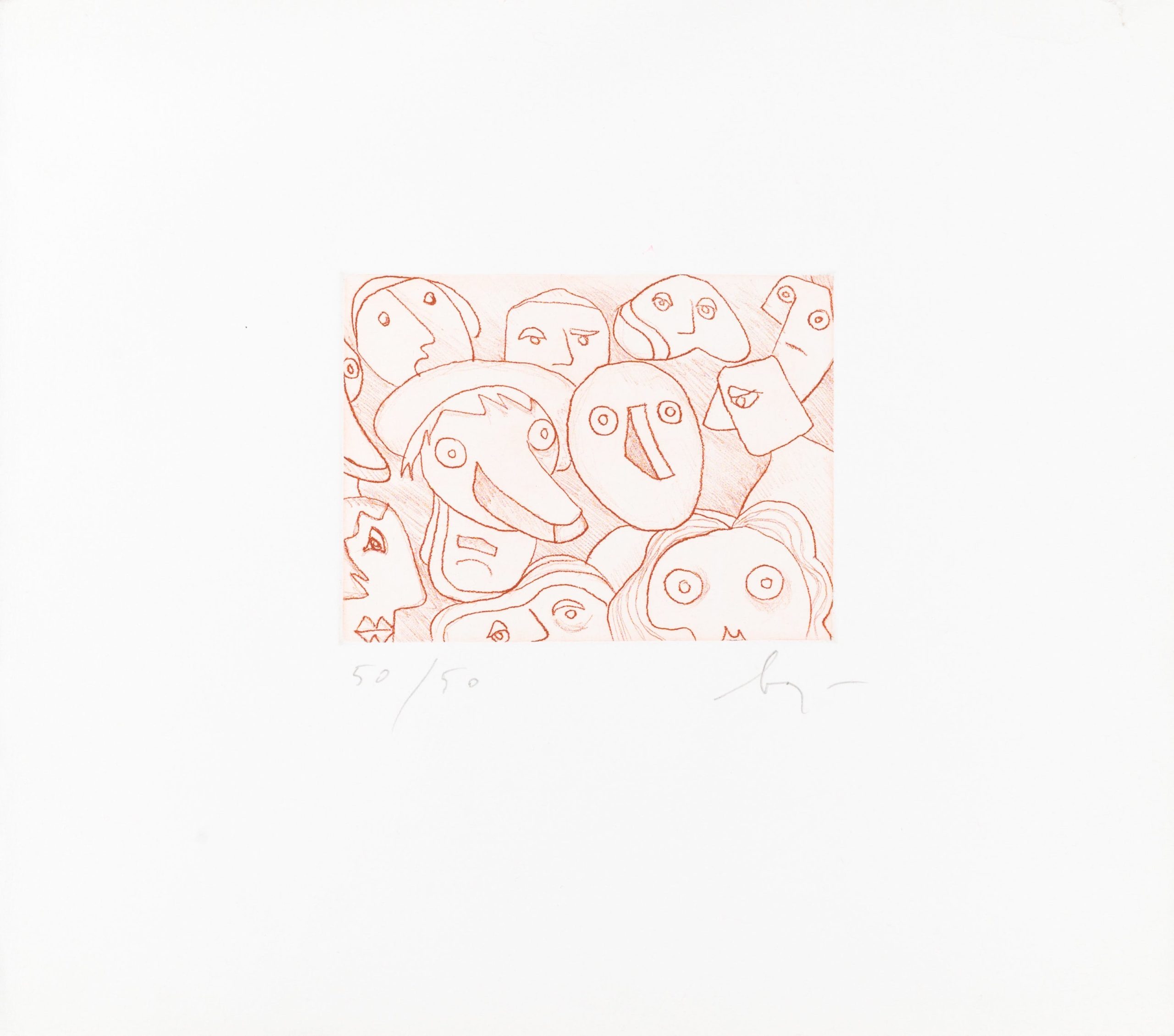 La foule by Enrico Baj