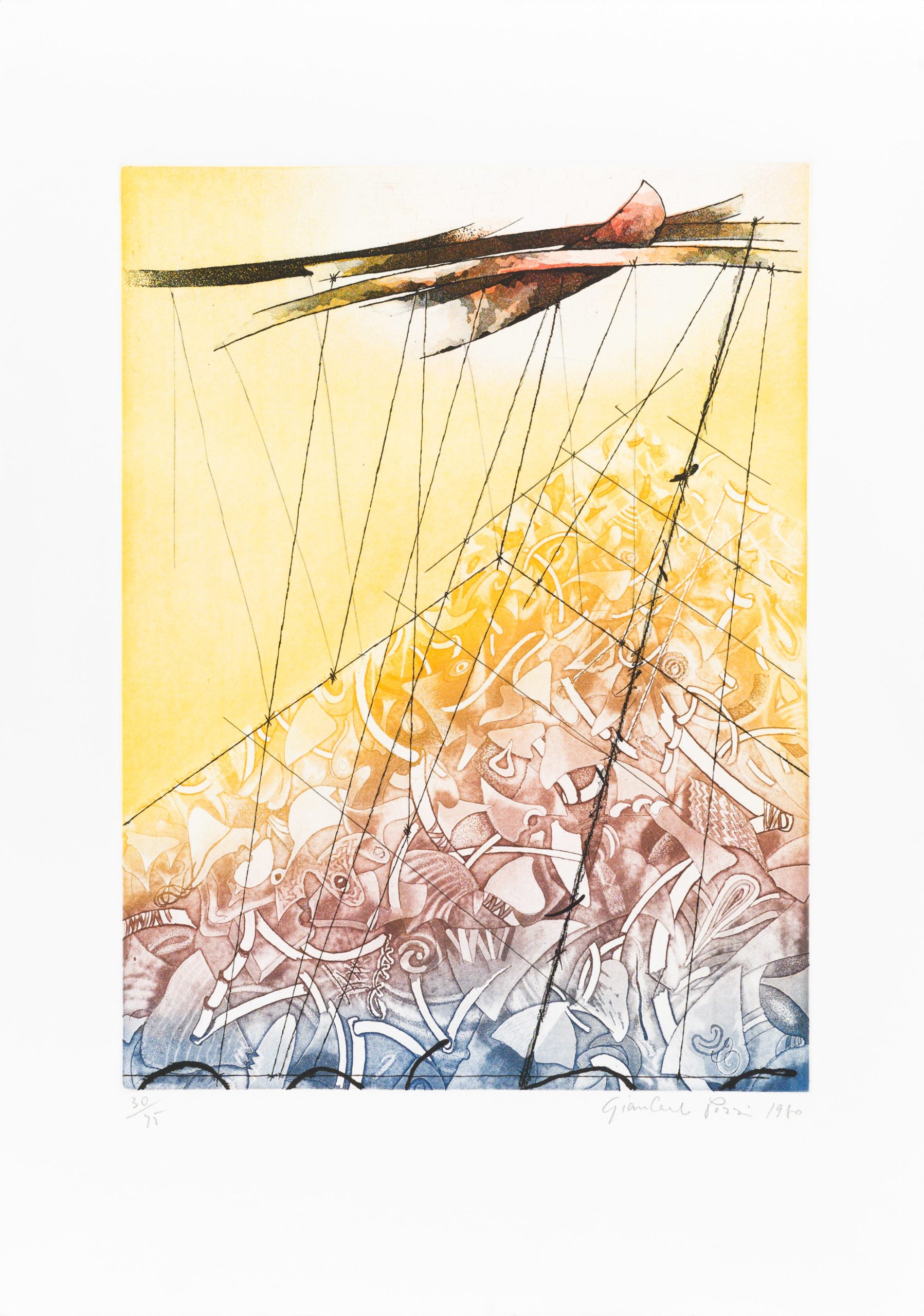 Le chasseur de papillons by Giancarlo Pozzi