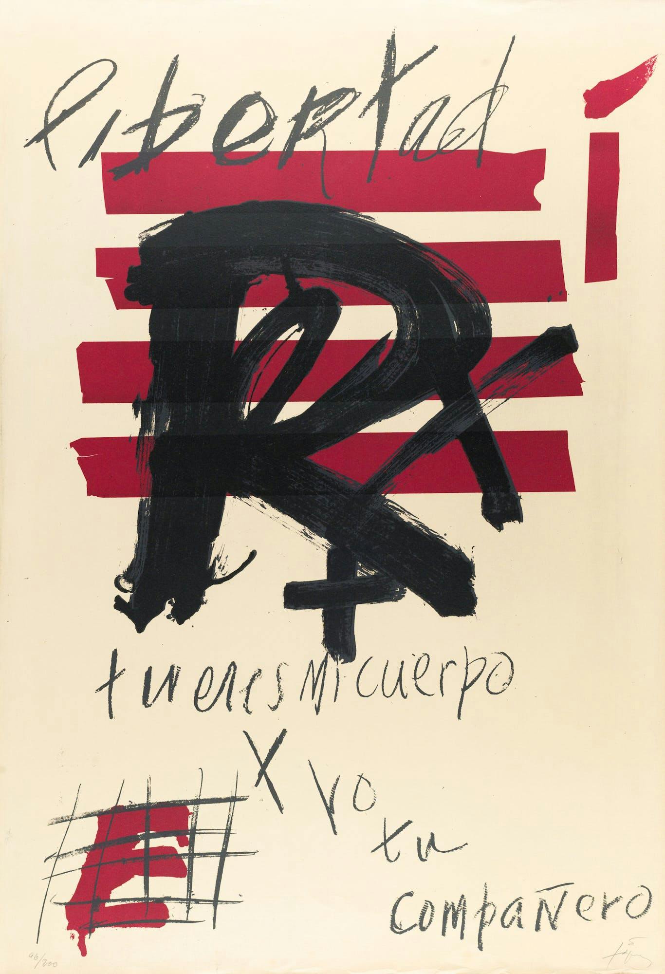 Libertad by Antoni Tàpies