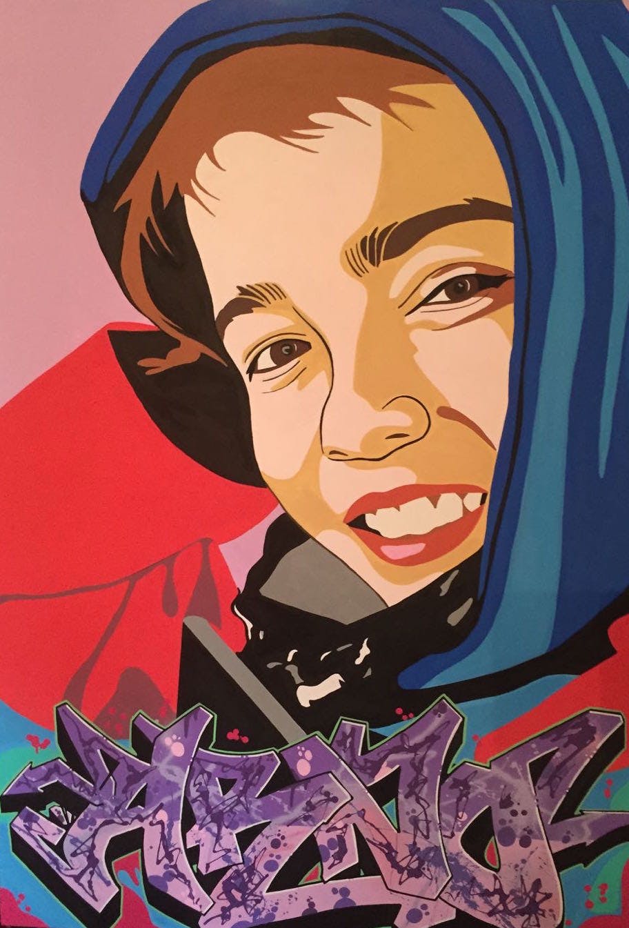 Portrait fait d'après photo by Timer Edk